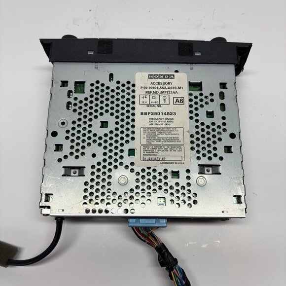 2001-2004 HONDA CIVIC FACTORY STEREO CD PLAYER RADIO MF721AA OEM AM/FM - Picture 7 of 12